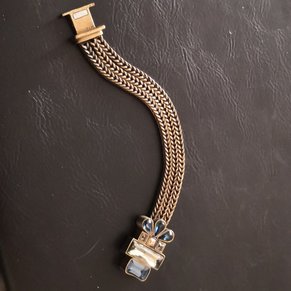 Blue Rhinestone Bracelet - Picture 3 of 5